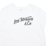 LEVI'S Womens White Levi Strauss & Co. Graphic T-Shirt XL Short Sleeve Crew Neck