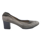 BRUNATE Womens Grey Synthetic Block Heel Shoes UK 4 Elegant Comfortable Work