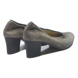 BRUNATE Womens Grey Synthetic Block Heel Shoes UK 4 Elegant Comfortable Work