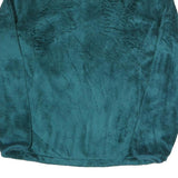 THE NORTH FACE Womens Teal Blue Fleece Jacket M Polyester Zip Soft Warm