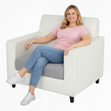 Anyhouz Sofa Cushion Cover – Gray Polyester, Thick Stretchable, 1Pc Living Room Chair