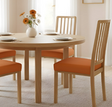 Anyseat Plain Orange Stretch Chair Cover – Washable, Removable Dining & Kitchen Seat Protector