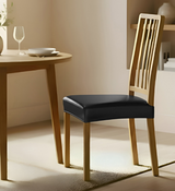 Anyseat Black PU Leather Chair Cover – Slipcover for Dining, Kitchen, Hotel, Banquet & Living Room Chairs