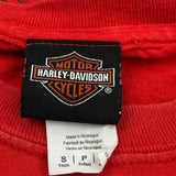 Age 5-6 Harley Davidson Graphic T-Shirt - Small Red Cotton