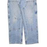 CARHARTT Mens Regular Fit Light Blue Denim Jeans W32 L30 Worker Style Zip