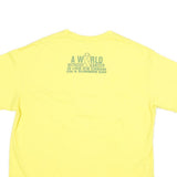 NIKE Mens Yellow Ice Cream Graphic T-Shirt XL Short Sleeve Crew Neck Cotton
