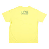 NIKE Mens Yellow Ice Cream Graphic T-Shirt XL Short Sleeve Crew Neck Cotton