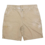 CARHARTT Mens Shorts Beige Casual Regular XL W40 Workwear Utility Cotton