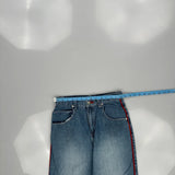 Unbranded Graphic Jeans - 27W 26L Blue Cotton