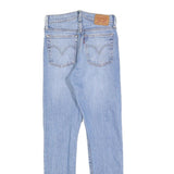 LEVI'S 501S Womens Jeans Blue Slim Skinny Denim Medium W25 L30 Distressed Zip