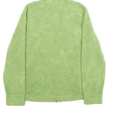 LL BEAN Womens Green Hoodie M Lightweight Full Zip Soft Fleece