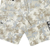 BECKUM Mens Shorts Beige Casual Camouflage M W36 3rd Edition Patches Cargo