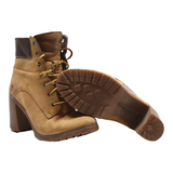 TIMBERLAND Lace-Up Boots Brown Leather Womens UK 3.5