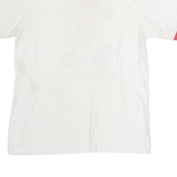 DISNEY Mens White Red Ringer Walt Disney World T-Shirt M Short Sleeve Crew Neck