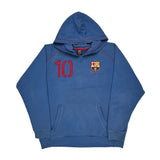 Fc Barcelona Nike #10 Messi Hoodie - 2XL Blue Cotton