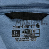 Carhartt Hoodie - 2XL Blue Cotton