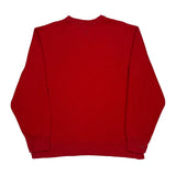 Rl-67 Ralph Lauren Spellout Sweatshirt - Large Red Cotton Blend