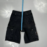 Urban Safari Cargo Shorts - 30W 11L Black Cotton