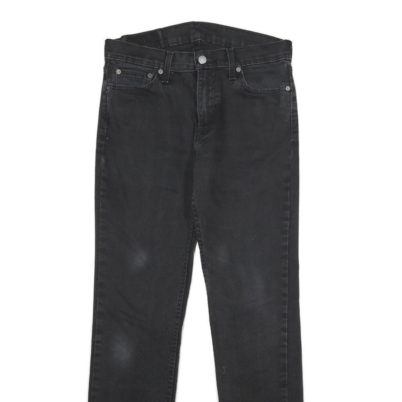 LEVI'S 511 Slim Mens Jeans Black Slim Skinny Denim Medium W30 L32 Zip