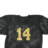 Mens Black SJV 2014 Powder Puff Graphic T-Shirt M Short Sleeve V-Neck Sports