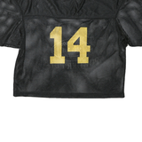 Mens Black SJV 2014 Powder Puff Graphic T-Shirt M Short Sleeve V-Neck Sports