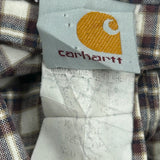 Carhartt Checked Short Sleeve Shirt - Medium Brown Cotton
