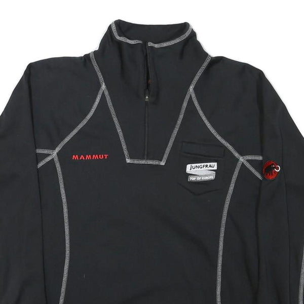 MAMMUT Womens Black Polyester Blend Pullover XS Outdoor Hiking Sweatshirt