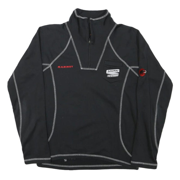 MAMMUT Womens Black Polyester Blend Pullover XS Outdoor Hiking Sweatshirt