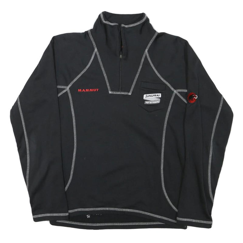 MAMMUT Womens Black Polyester Blend Pullover XS Outdoor Hiking Sweatshirt