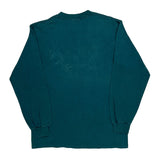 San Diego Oneita Single Stitch Long Sleeve T-Shirt - Medium Green Cotton