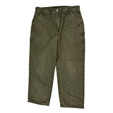 Carhartt Carpenter Trousers - 34W 30L Green Cotton
