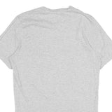 ADIDAS Mens Grey Cotton Logo Print T-Shirt M Short Sleeve Crew Neck Casual