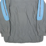 BRUGI Mens Grey & Blue Outdoor Jacket L Polyester Blend Zip Plain Casual