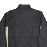 NIKE Mens Black & Cream Zip Nylon Jacket XL Lightweight Sportswear Outerwear