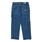 Red Kap Double Knee Carpenter Pants - 32W 37L Blue Cotton