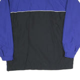 Mens Blue & Black Polyester Blend Zip Jacket Size L Casual Lightweight Outerwear