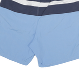 NAUTICA Mens Shorts Blue & Navy Stripe Casual L W30 Drawstring Lightweight
