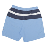NAUTICA Mens Shorts Blue & Navy Stripe Casual L W30 Drawstring Lightweight