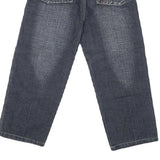 Womens Regular Fit Drawstring Dark Denim Jeans Cotton Blend W36 L22 Casual Cargo