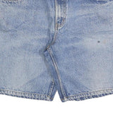 FADED GLORY Mens Denim Blue Relaxed Fit Shorts L W36 Classic Cotton Blend Casual