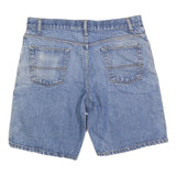 FADED GLORY Mens Denim Blue Relaxed Fit Shorts L W36 Classic Cotton Blend Casual