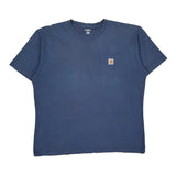 Carhartt T-Shirt - XL Blue Cotton