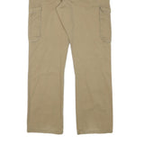 LIVERGY Mens Regular Fit Beige Cotton Blend Cargo Trousers W37 L33 Casual