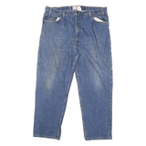 LEVI'S 540 Mens Jeans Blue Relaxed Straight Denim Medium W40 L28 Classic Fit Zip