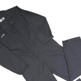 ARAMARK Mens Black Dungarees Regular Fit Polyester Blend S W40 L31 Workwear