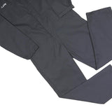 ARAMARK Mens Black Dungarees Regular Fit Polyester Blend S W40 L31 Workwear