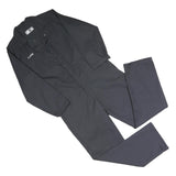 ARAMARK Mens Black Dungarees Regular Fit Polyester Blend S W40 L31 Workwear