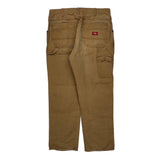 Dickies Double Knee Carpenter Pants - 34W 30L Brown Cotton