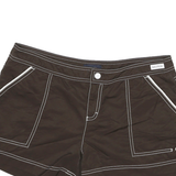 NAUTICA Womens Shorts Brown Casual Plain M W32 Lightweight Summer Wear