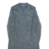 DELHER ALBERS Womens Blue Jacket S Polyester Plain Button Closure Stylish